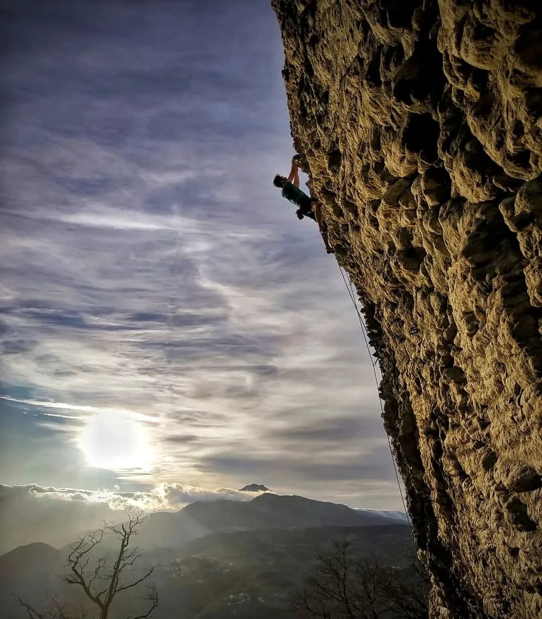Rock climbing at Pietra di Bismantova